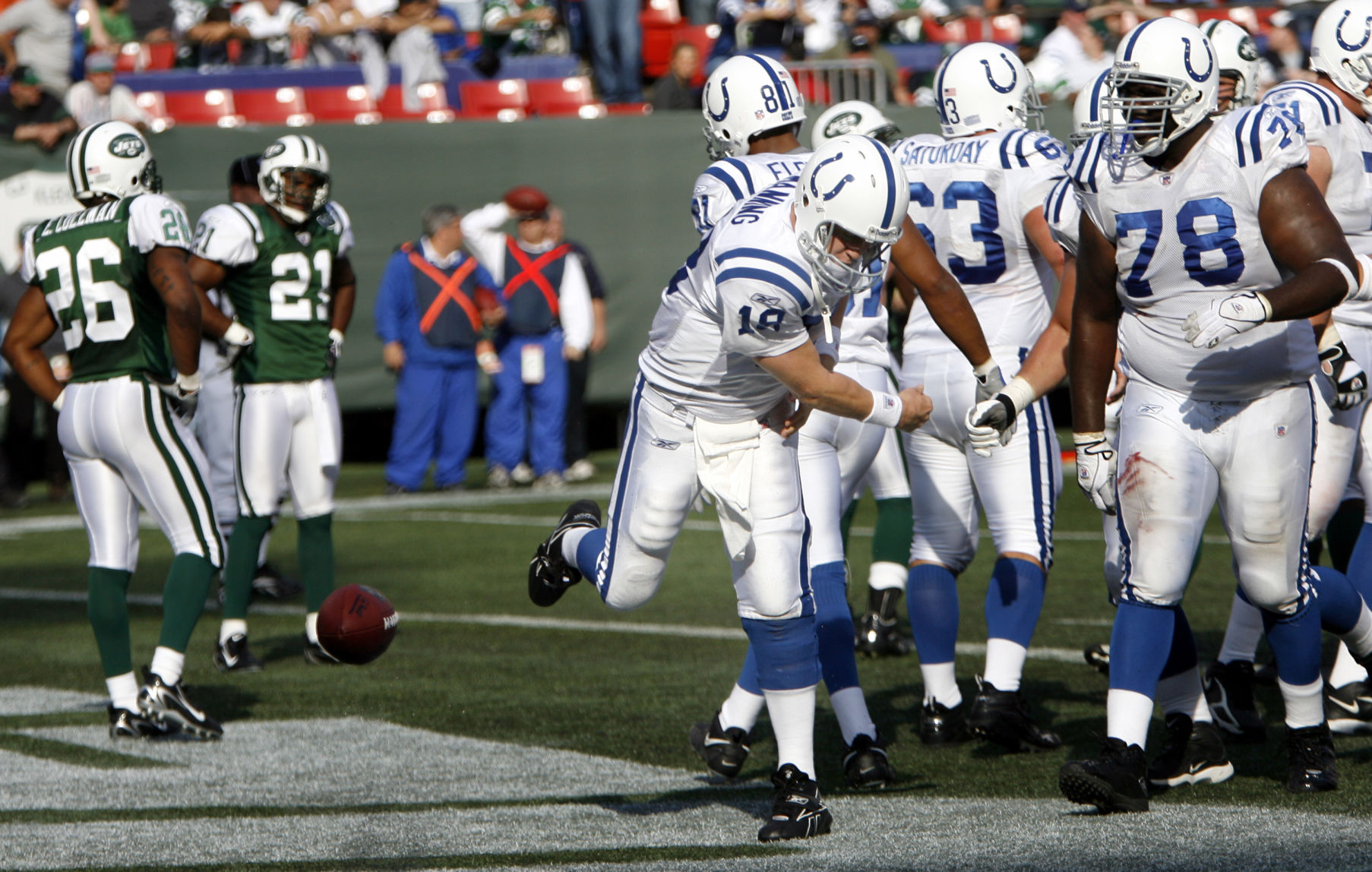 COLTS JETS FOOTBALL